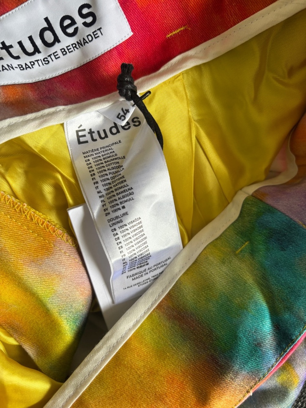 Men's Multicolor Watercolor Print Flat-Front Shorts - Picture 15 of 16